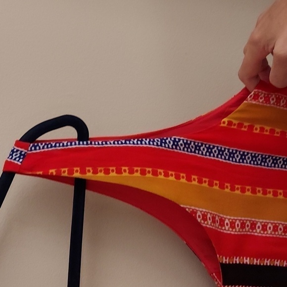 GIANNI BINI Jordan Tie Back Striped Vibrant Color Tank Top - Picture 4 of 13